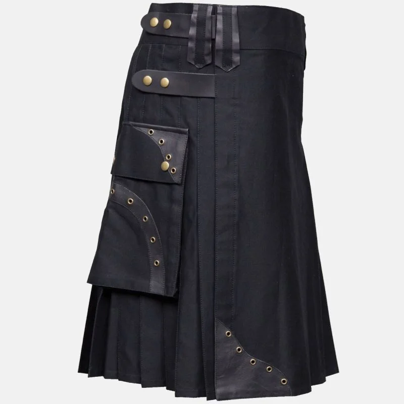Box Pleated Hybrid Cargo Kilt