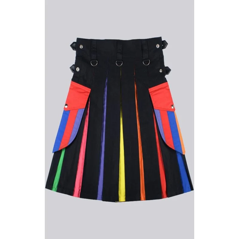 LGBT Pride Kilt, Hybrid Utility Kilt, Men's Kilts