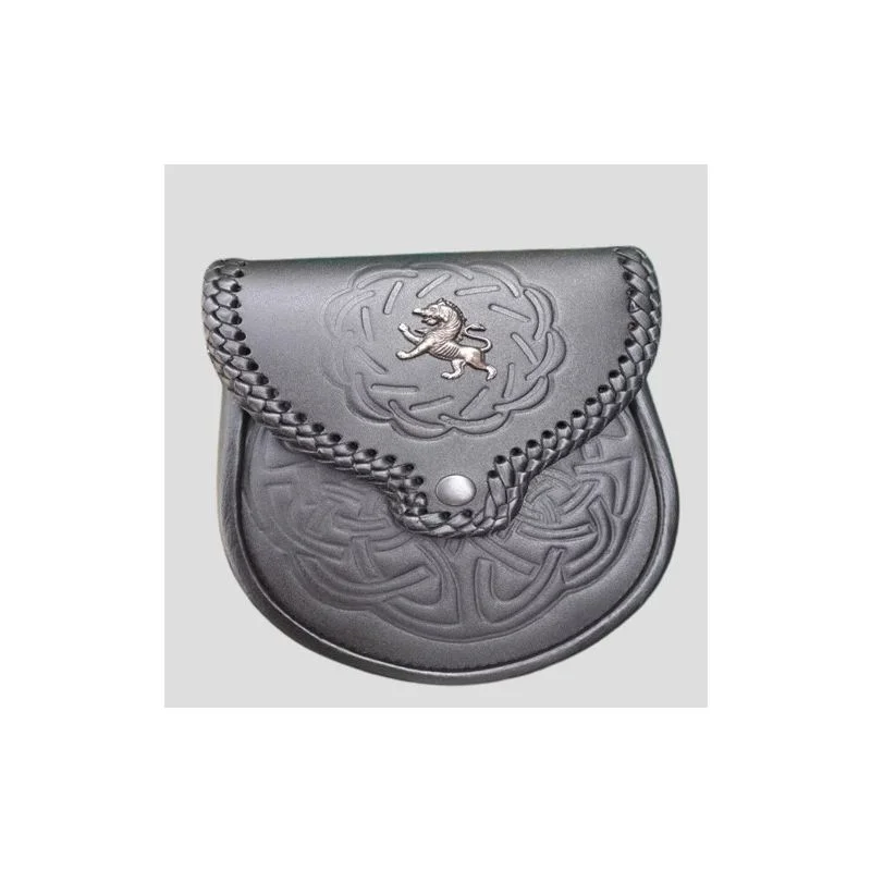 Lion Rampant Leather Sporran