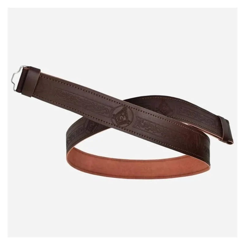 Brown Leather Kilt Buckle
