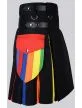 LGBT Pride Kilt, Hybrid Utility Kilt, Men's Kilts