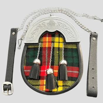 Buchanan Tartan Sporran With Chain