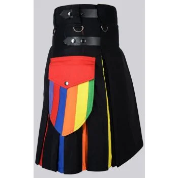 LGBT Pride Kilt, Hybrid Utility Kilt, Men's Kilts