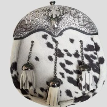 Full Dress Seal Skin Cantle Enamel Sporran