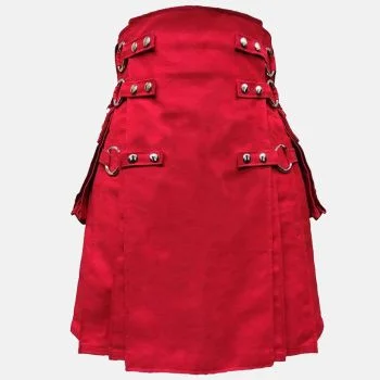 Red Utility Kilt