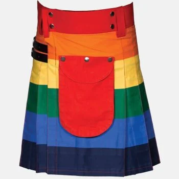 Lgbt Rainbow Hybrid Kilt