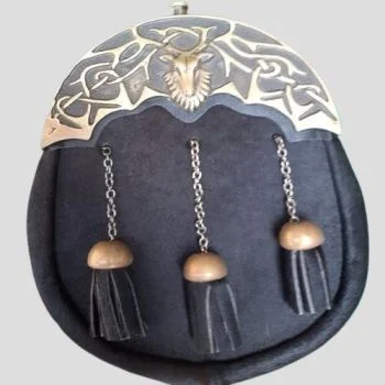 Enamel Stag Cantle Full Dress Sporran