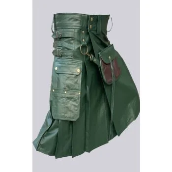 Leather Kilt With Sporran