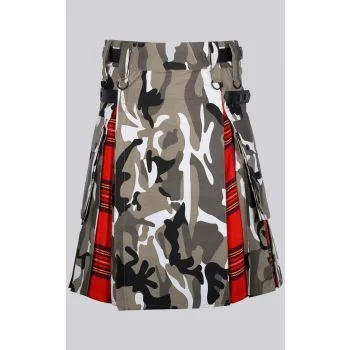 Arban Camo Hybrid Tartan Cargo Kilt