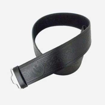 High Quality Embossed Leather Scottish Kilt Belt Buckle