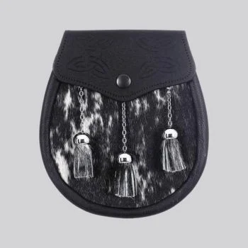 Mottled Calfskin Celtic Embossed Sporran