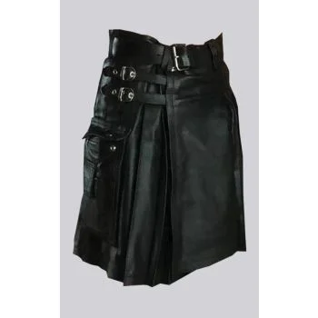 Mens Leather Kilt