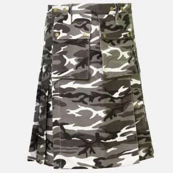 Camouflage Canvas Utility Kilt