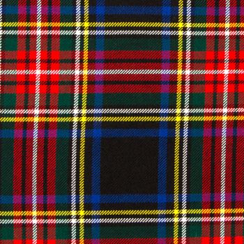 Stewart Black - Modern - Tartan Fabric