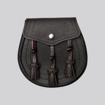 Dark Brown Classic Design Leather Sporran
