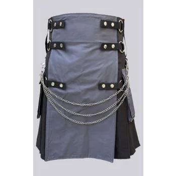 Gothic Utility Kilt For Men
