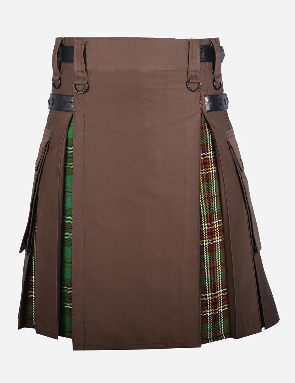 Cargo Hybrid Tartan Kilt For Men