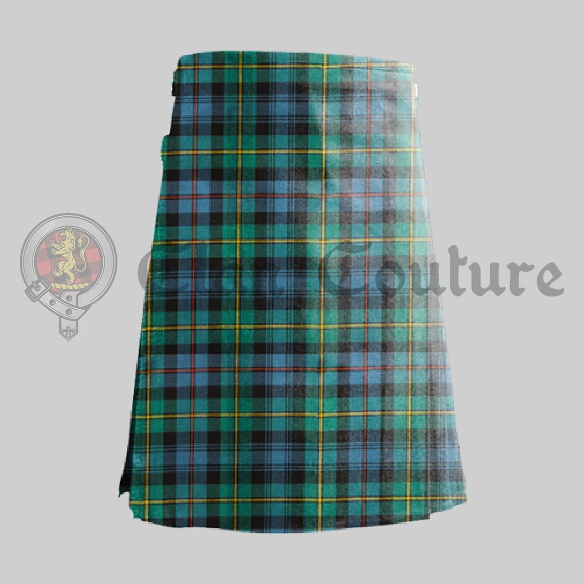 Baillie Ancient Tartan Kilt, Unisex Kilt, Highland Kilt