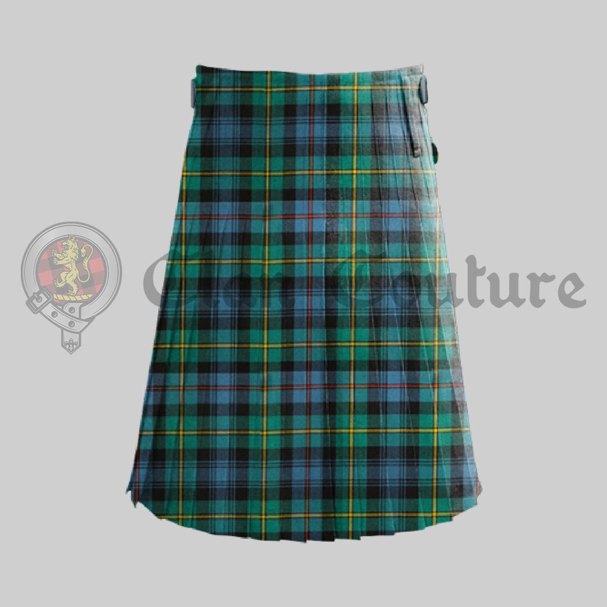Baillie Ancient Tartan Kilt, Unisex Kilt, Highland Kilt