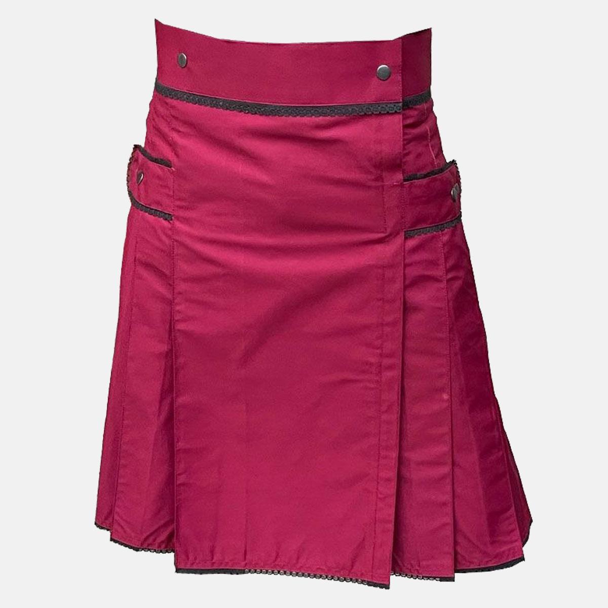 Burgundy Style Utility Kilt