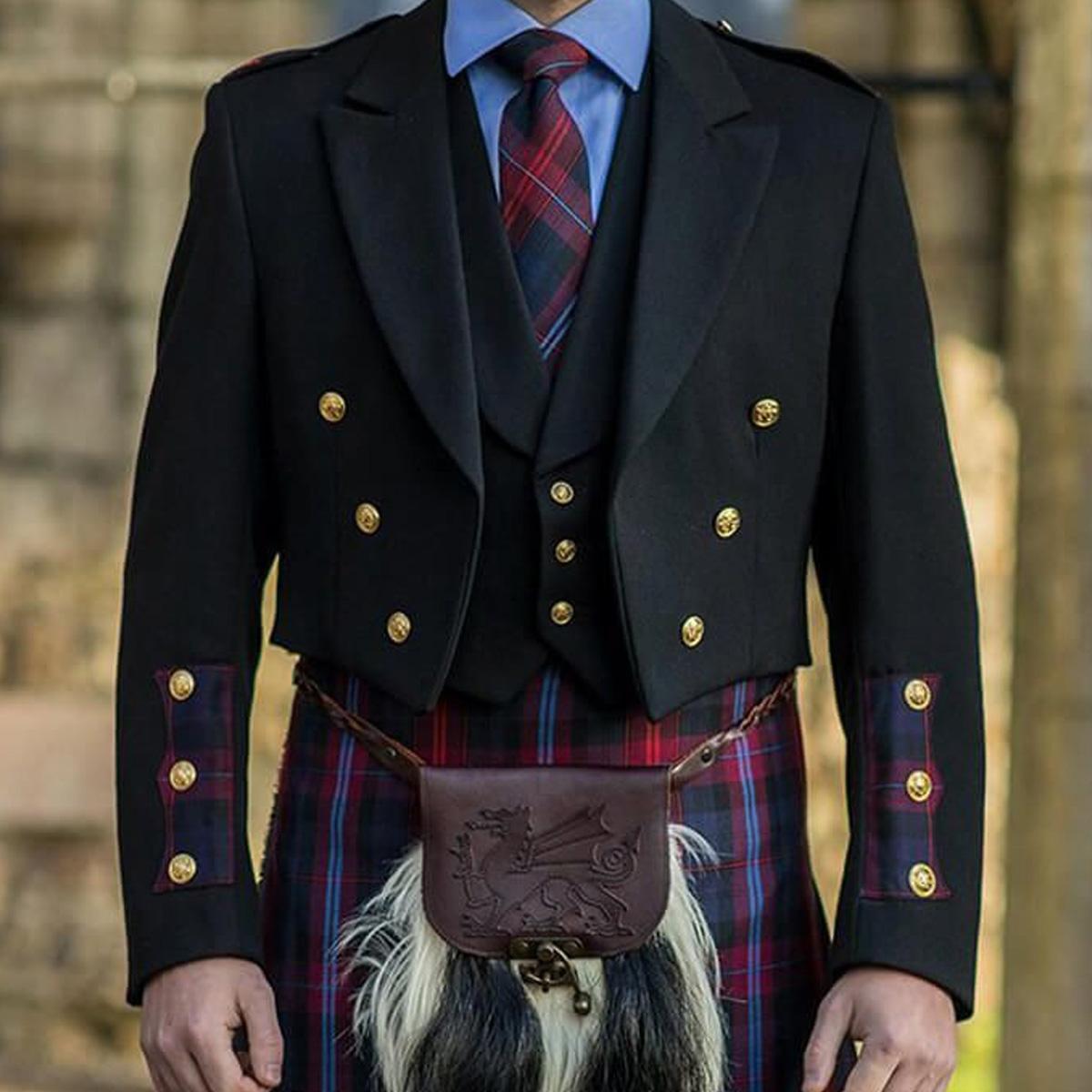 Prince Charlie Kilt Jacket & Vest 3 Button 