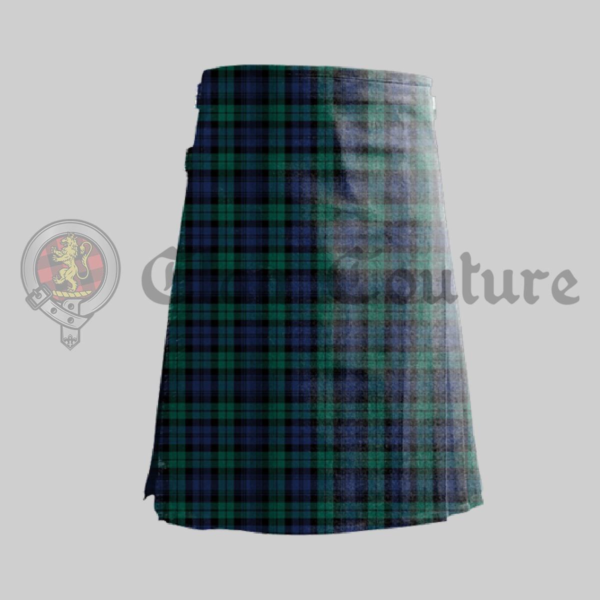 Black Watch Modern Tartan Kilt, Kilt For Men, Scottish kilt