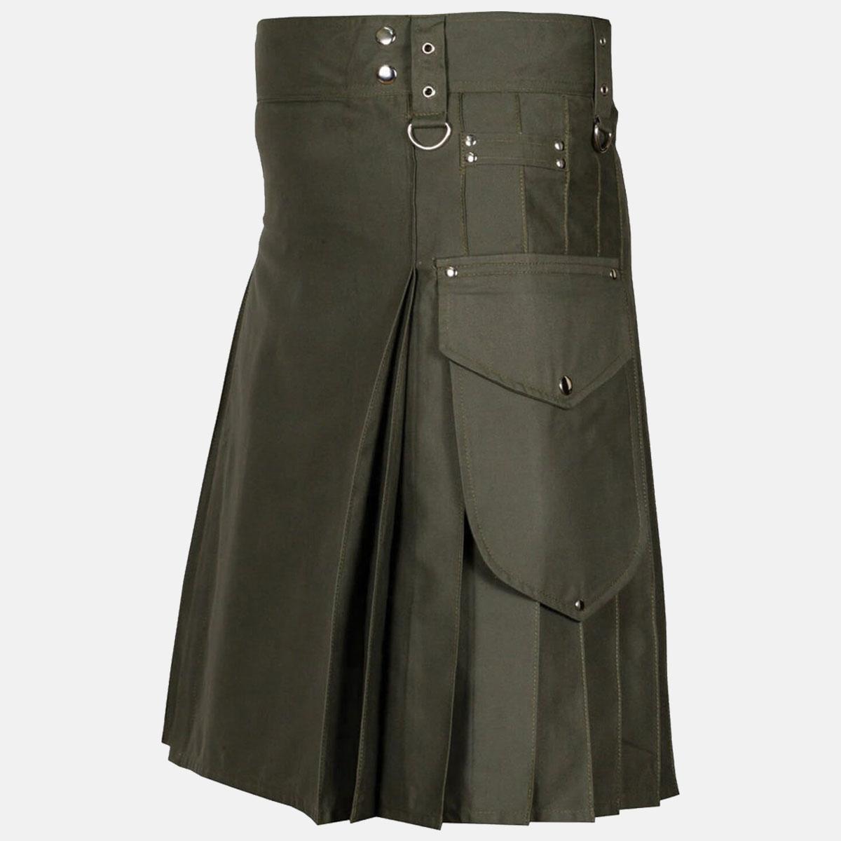 Casual Utility Kilt For Men