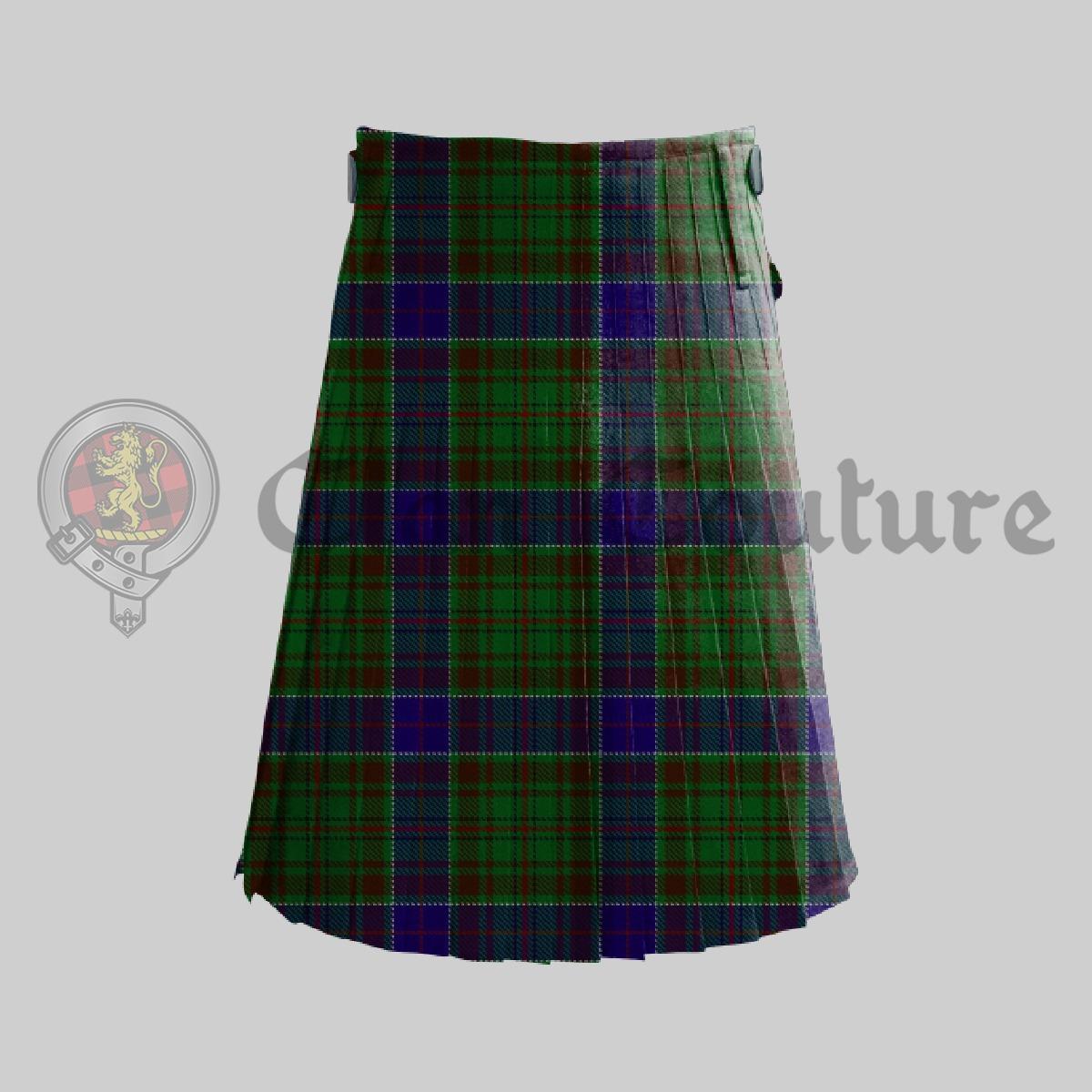 adam tartan kilt, clan couture, kilt for men