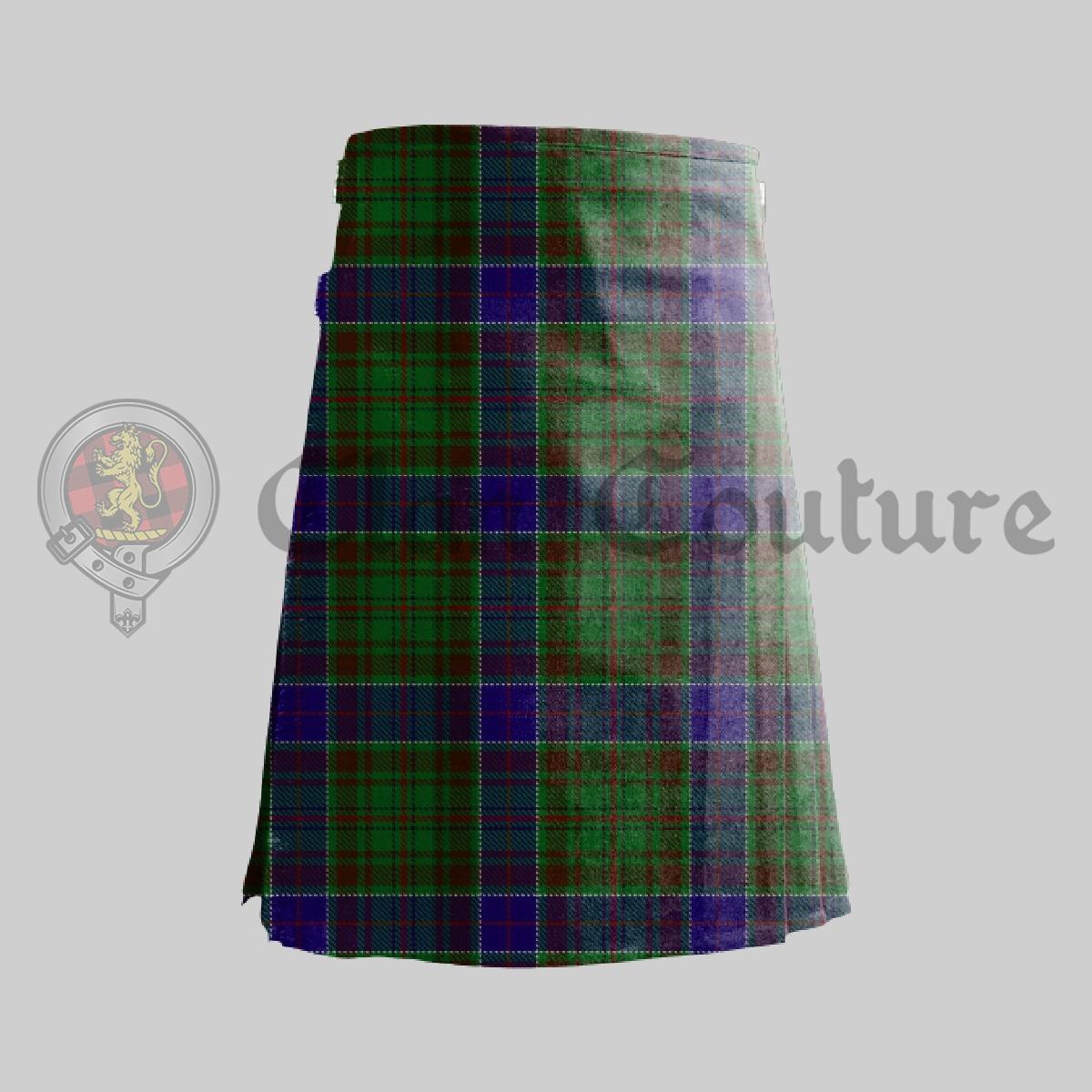 adam tartan kilt, clan couture, kilt for men