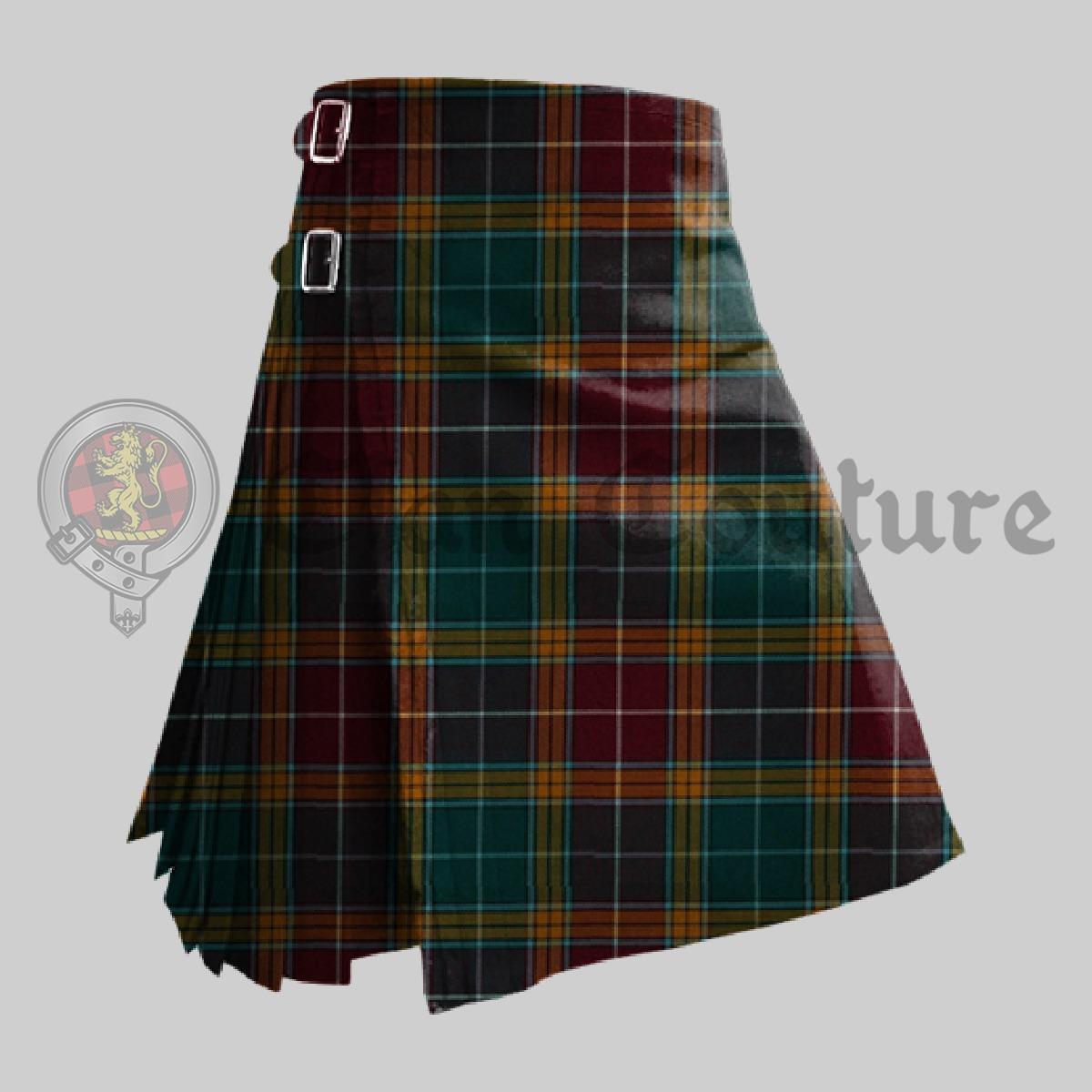 Buchanan Muted Tartan Kilt, Kilt For Men 