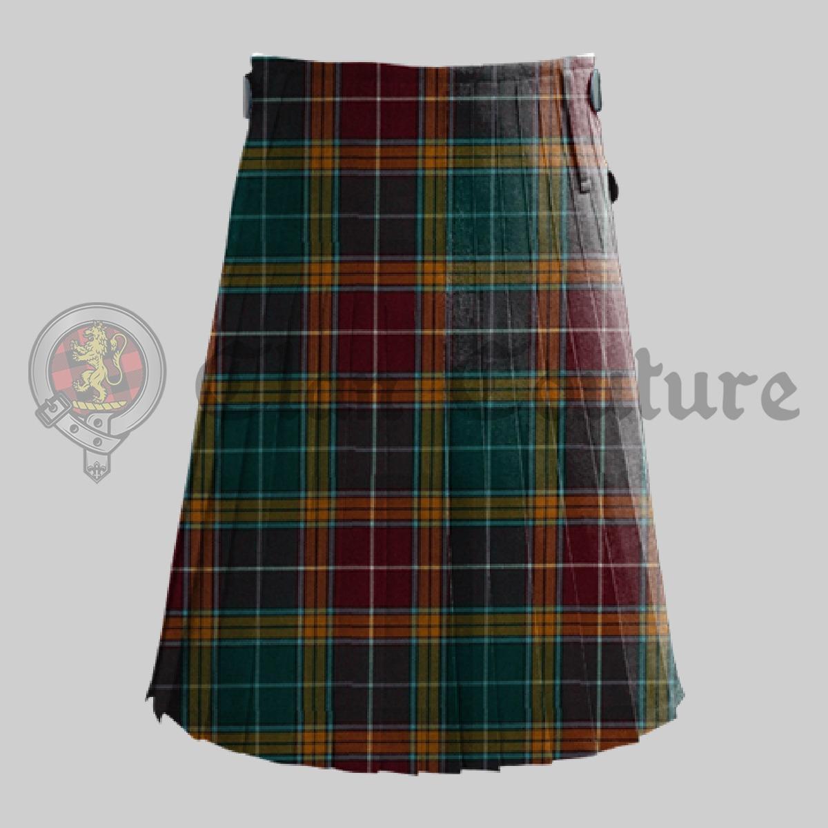 Buchanan Muted Tartan Kilt, Kilt For Men 