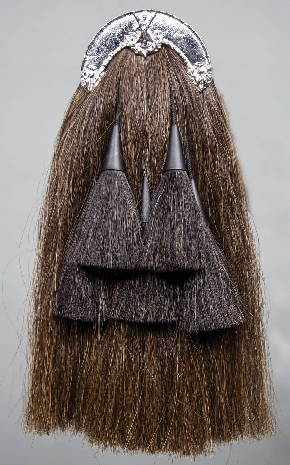 Thistle Cantle Horsehair Piper Sporran for Highland Dress