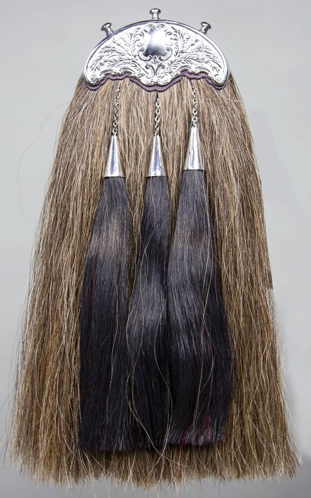 Long Horse Hair Sporran With 5 Tassel