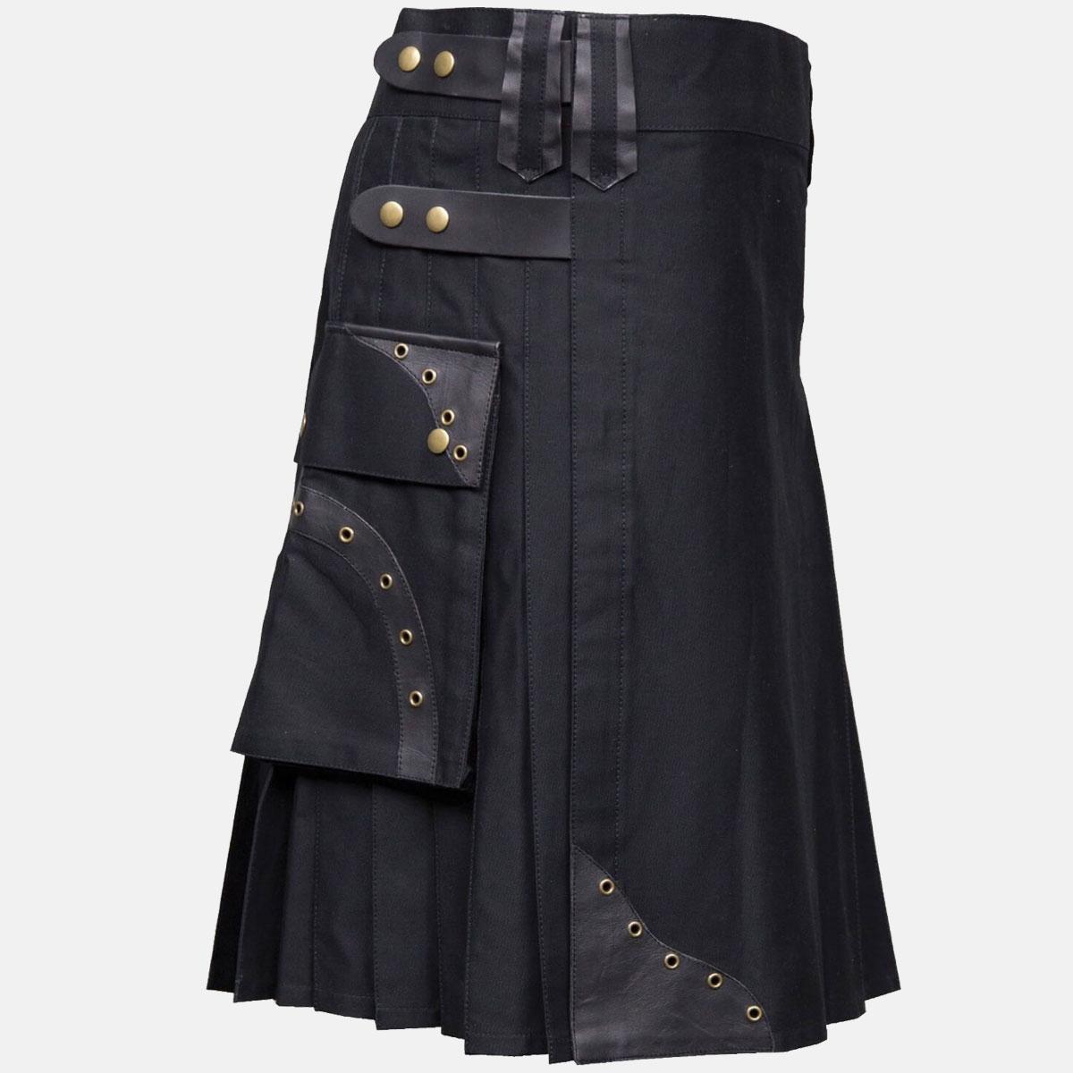 Box Pleated Hybrid Cargo Kilt