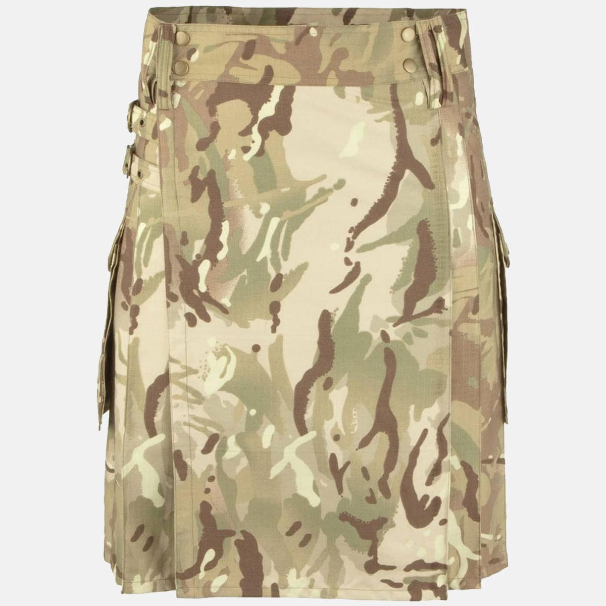 Camouflage Kilt For Men