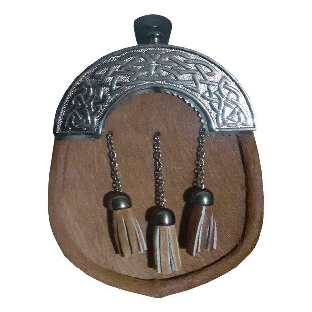 Elegant Full Dress Brown Sporran for Highland Dress