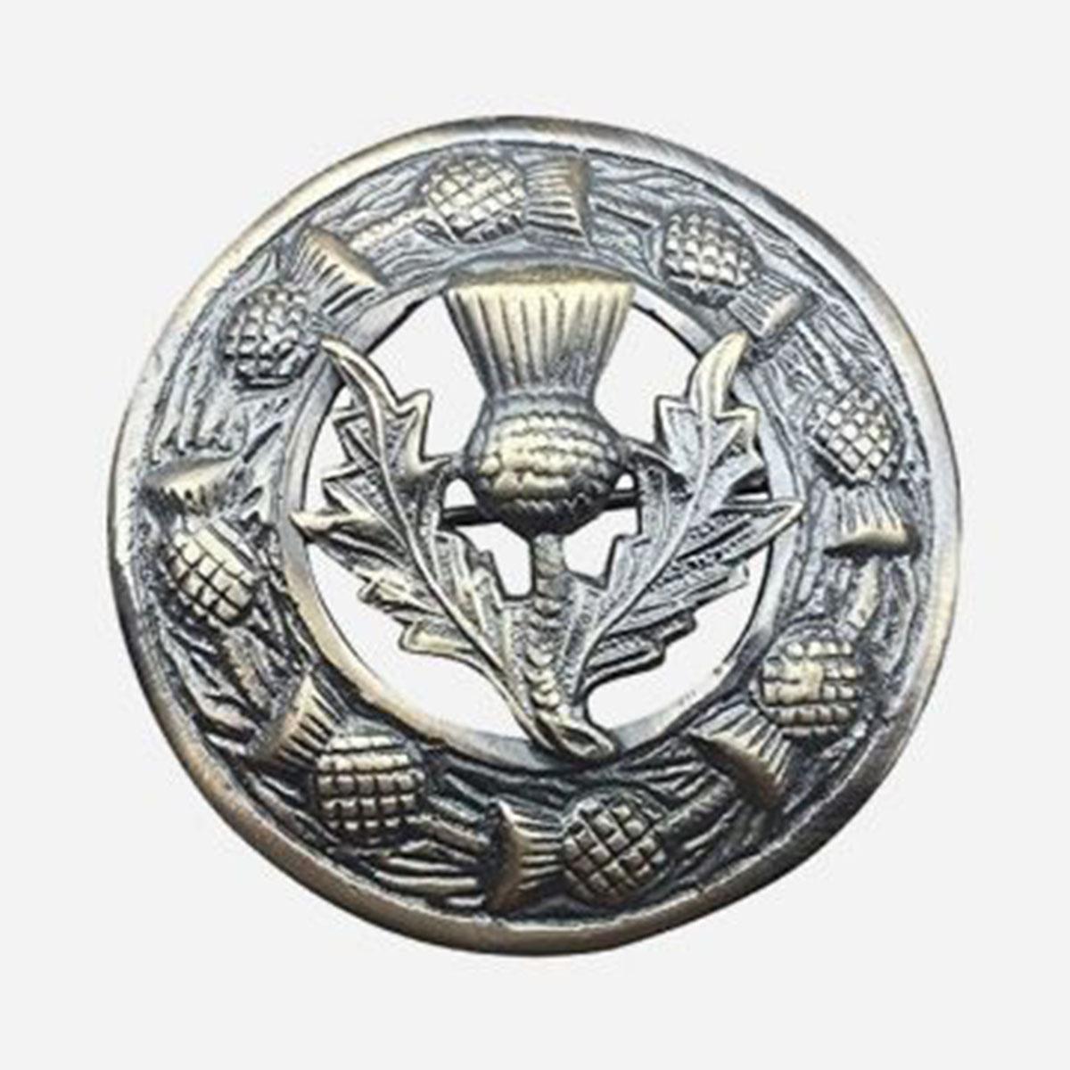 badge brooch, plaid brooches