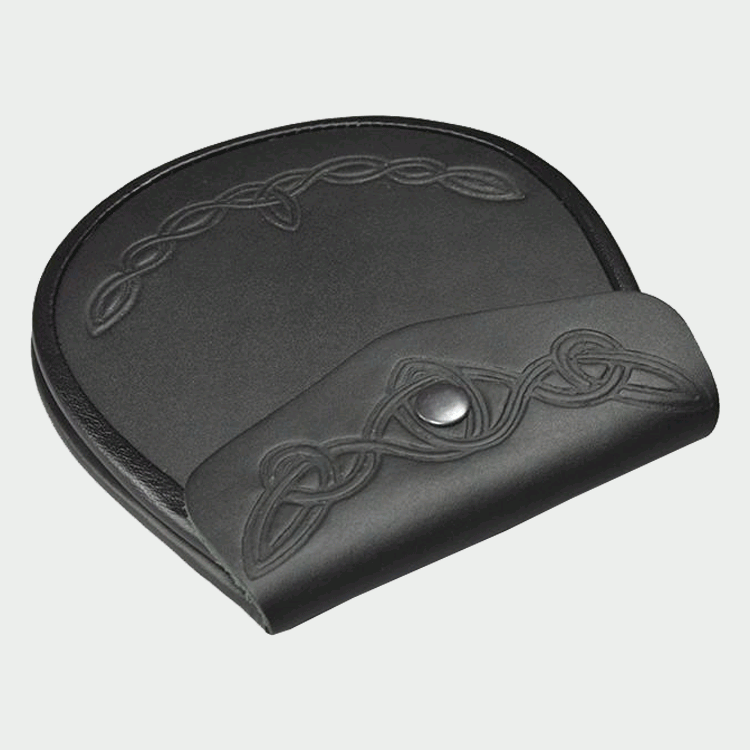 Celtic Knot Detail Leather Sporran