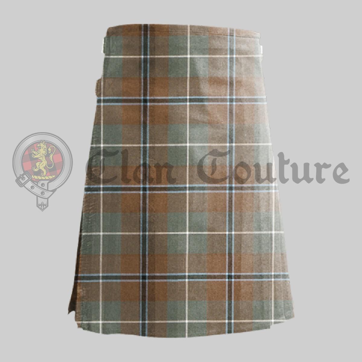 Douglas Weathered Tartan Kilt, Scottish Wedding Wear, Kilt For Men