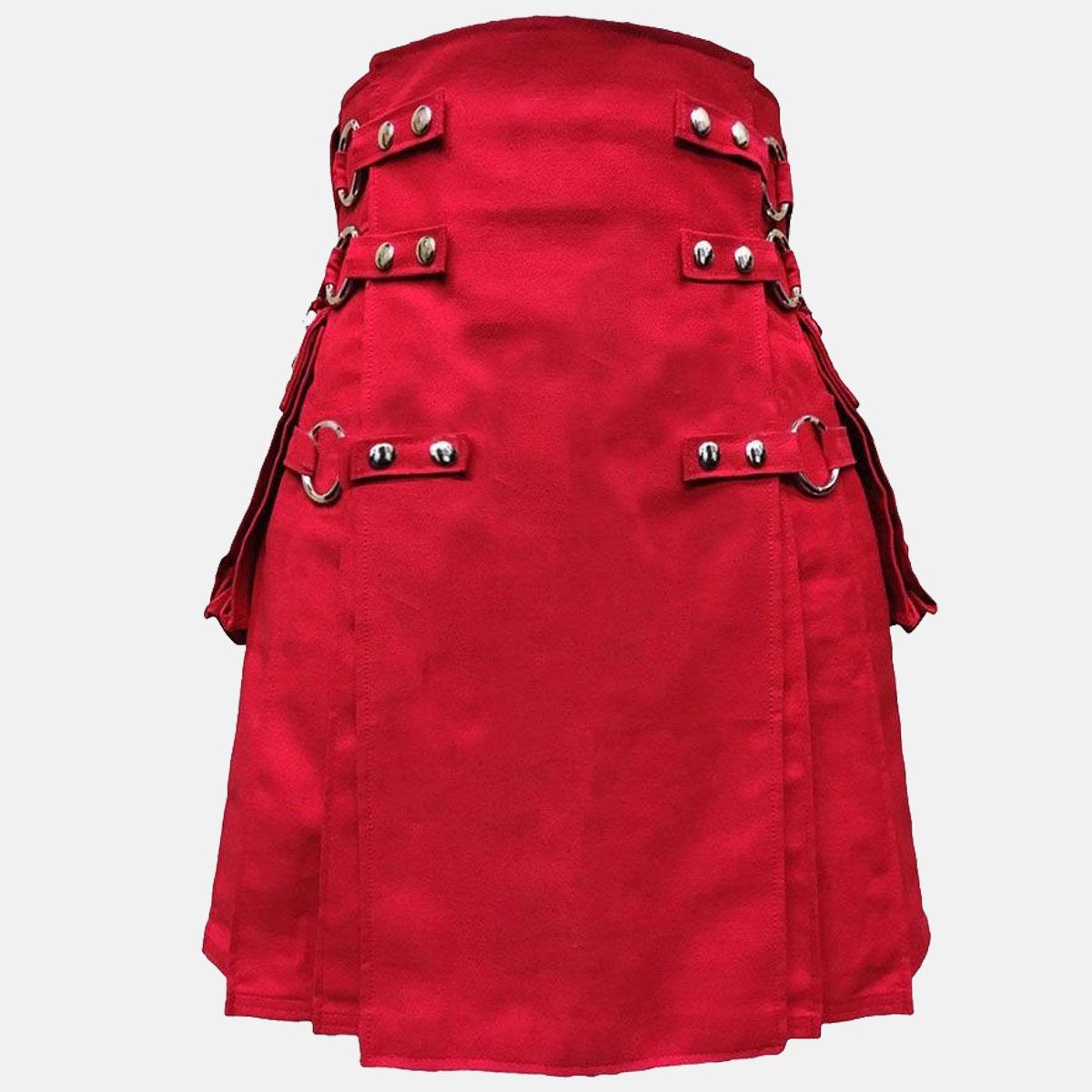 Red Utility Kilt