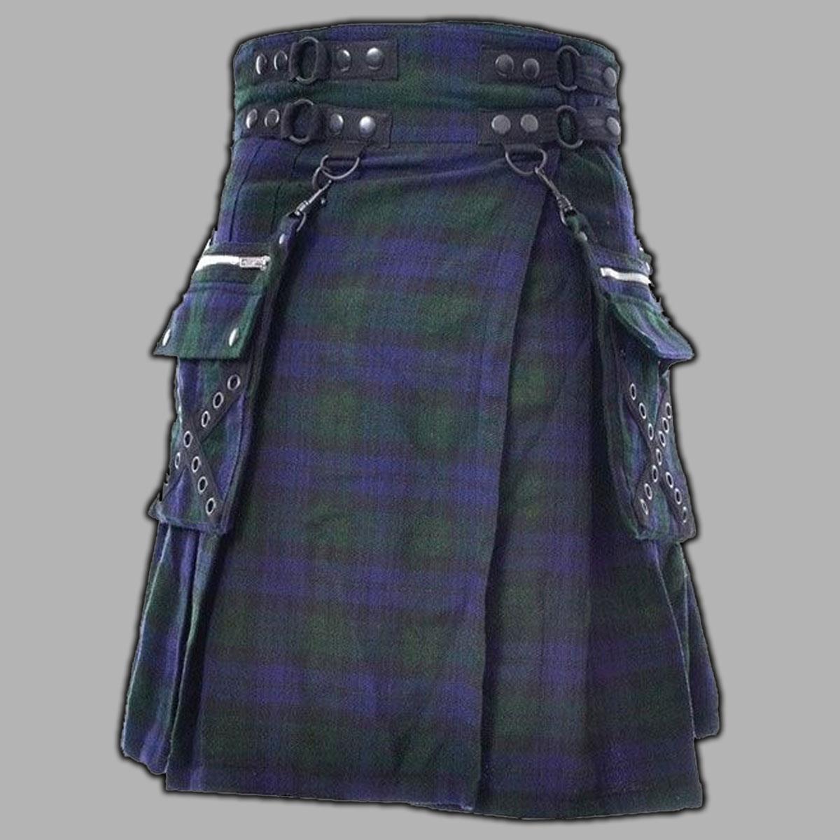 Cargo Utiity Tartan Kilt