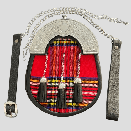 Royal Stewart Tartan Sporran with Chain