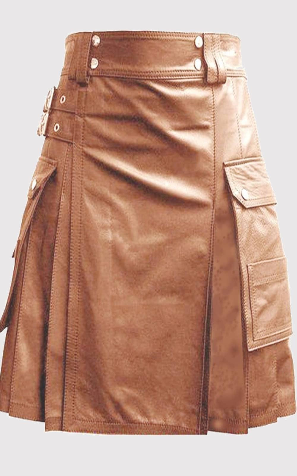 Luxurious Leather Kilt