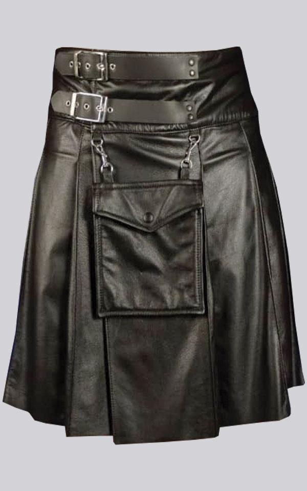 Scottish Leather Utility Kilt