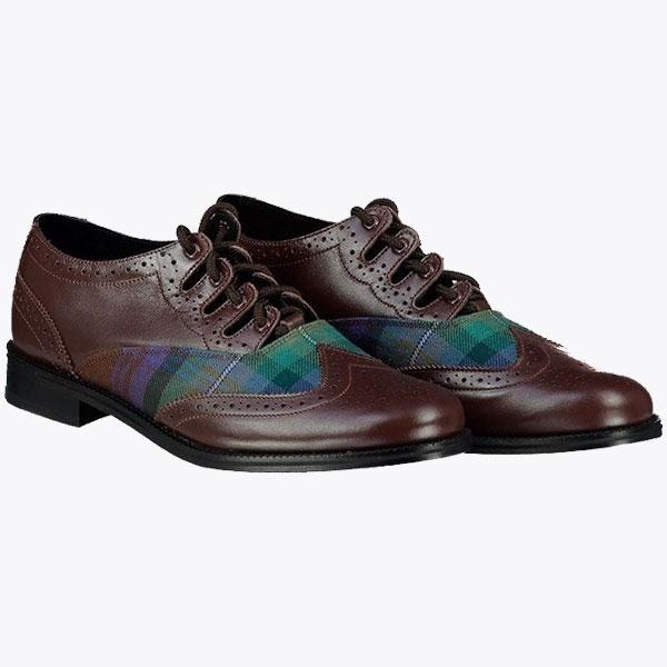 Men's Tartan Ghillie Brogues