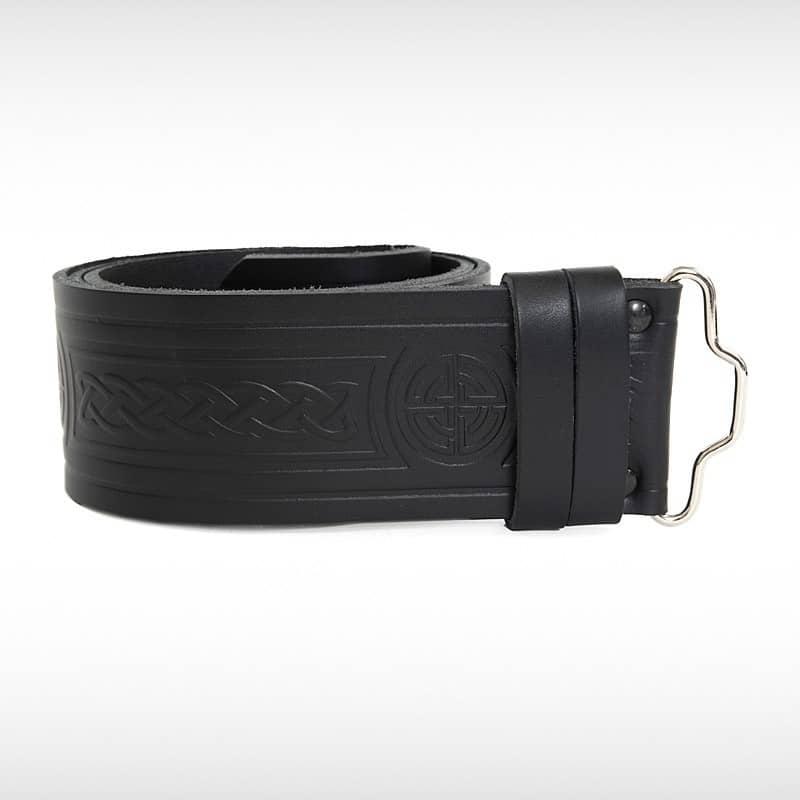 Embossed Kilt Leather Belt