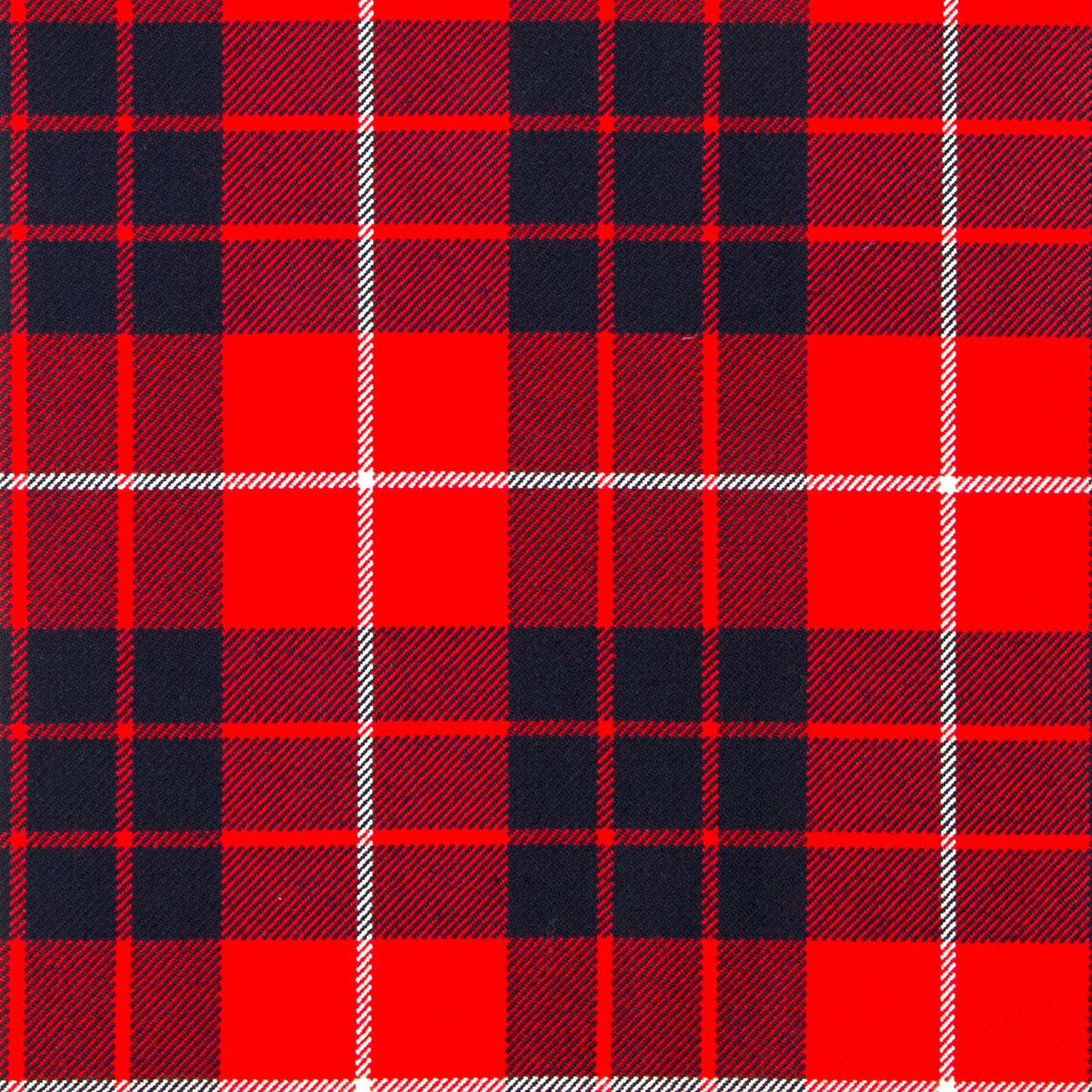 Hamilton Red Modern Tartan Fabric