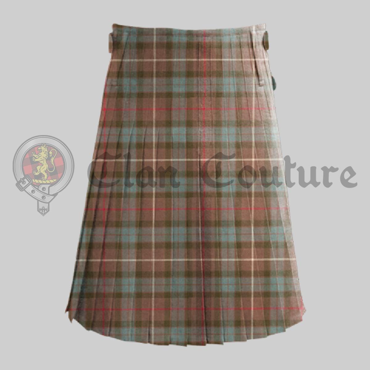 Fraser Weathered Tartan Kilt , Kilt For Men , Scottish Wear