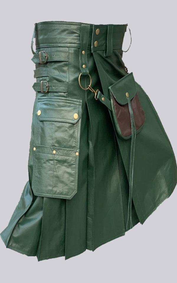 Leather Kilt With Sporran