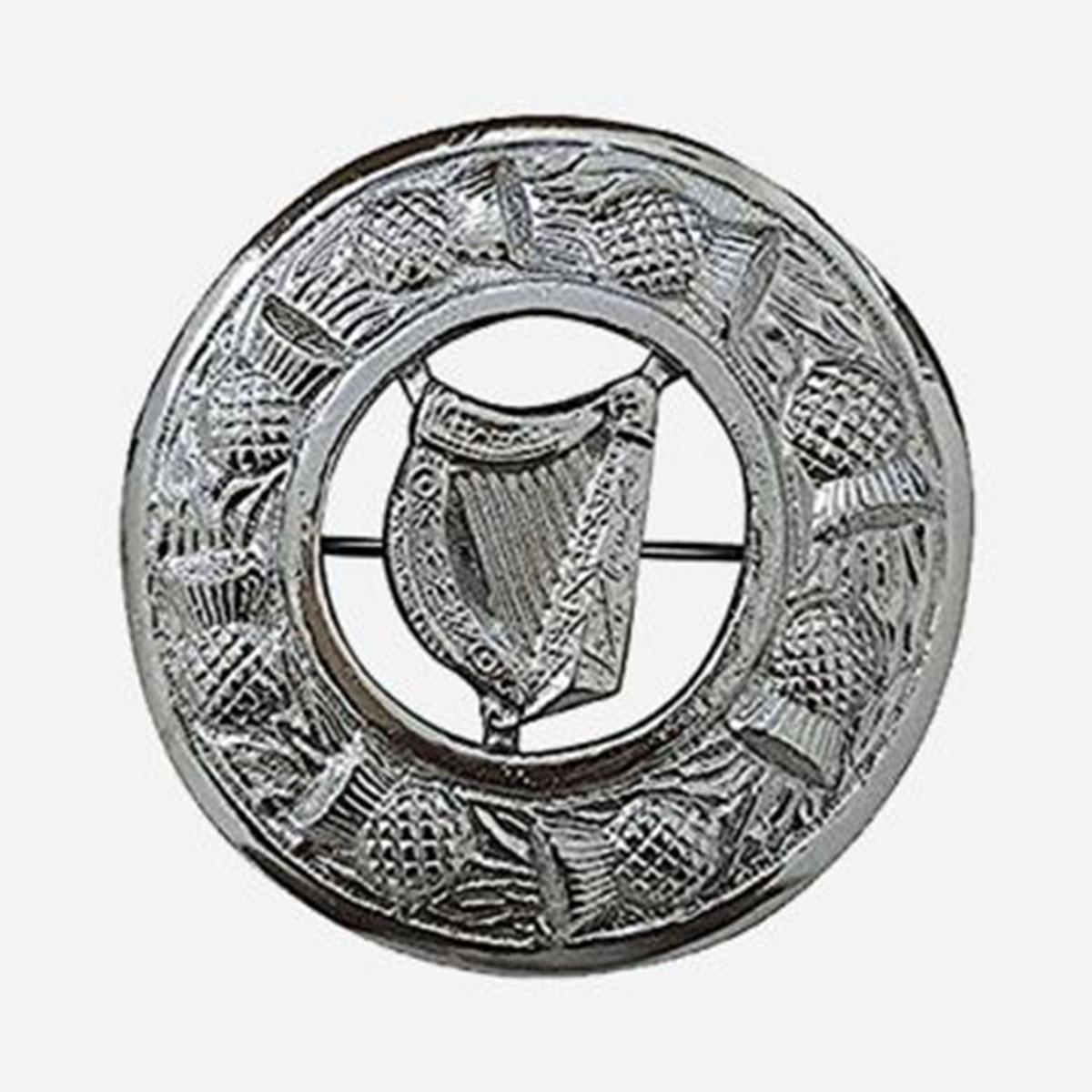irish harp kilt brooch